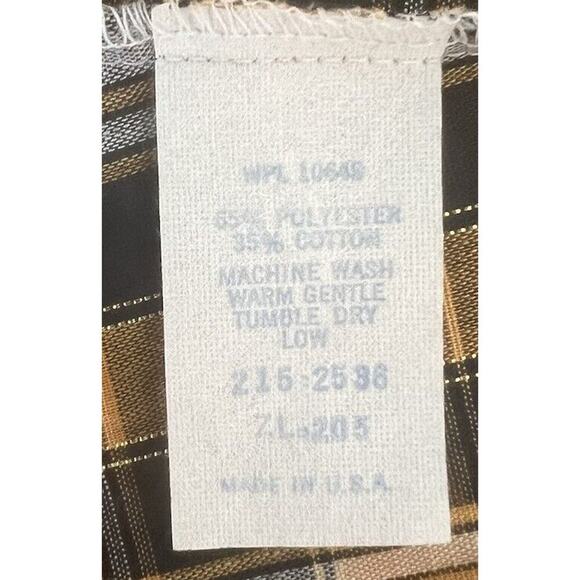 Vintage Miller Women’s Sz 9/10(*XS) Western Plaid  Embroidered Pearl Snap Shirt - Picture 9 of 10